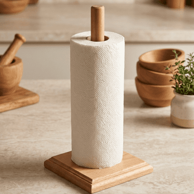 حامل مناديل ورقية خشبي من "ساس"& : SAS Wooden Paper Towel Holder.