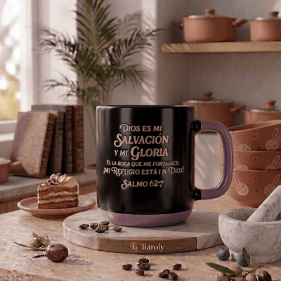 : كوب "مزمور 62:7 - الله خلاصي ومجدي" & "Psalm 62:7 - God is My Salvation and My Glory" Mug