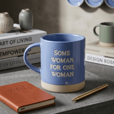 كوب "امرأة لامرأة أخرى" (أو كوب "Some Woman For One Woman")  & : "Some Woman For One Woman" Ceramic Mug
