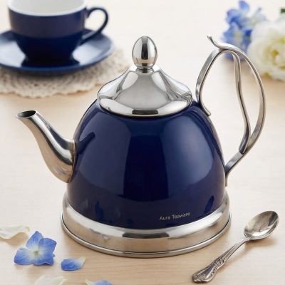  براد شاي ستانلس ستيل مودرن ملون - 1 لتر.  1-Liter Modern Colored Stainless Steel ving