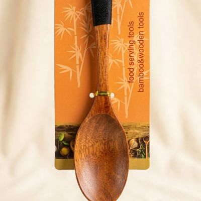 ​ملعقة تقديم خشبية فاخرة&   ​Premium Handcrafted Wooden Spoon