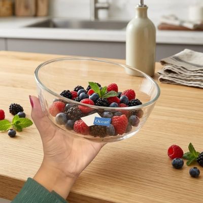 انتعاش الصيف في كل قطعة! البولة المثالية للفواكه والتوت، لتضيف لمسة من الجمال والأناقة لمائدتك. ​Summer freshness in every piece! The perfect bowl for berries and fruits, adding a touch of beauty and elegance to your table.