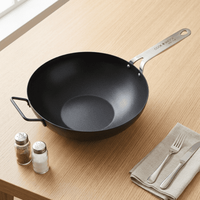 مقلاة ووك "كوك شوك" (Cook Shock)  &  Cook Shock Wok Pan