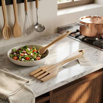 Handcrafted Wooden Salad 