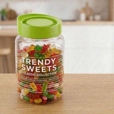 برطمان تخزين زجاجي بغطاء محكم - كلاسيك Airtight Glass Storage Jar - Classic Collection  📝 