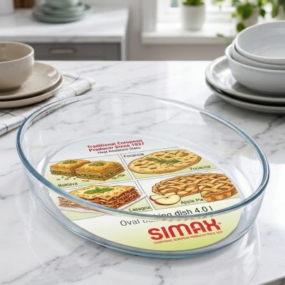 أناقة وجودة في قطعة واحدة! صينية "سيماكس" (Simax) الزجاجية الحرارية للخبز والتقديم. 👩&zwj;🍳✨ ​ Elegance and quality in one piece! The "Simax" heat-resistant glass baking dish for baking and serving. 👩&zwj;🍳✨