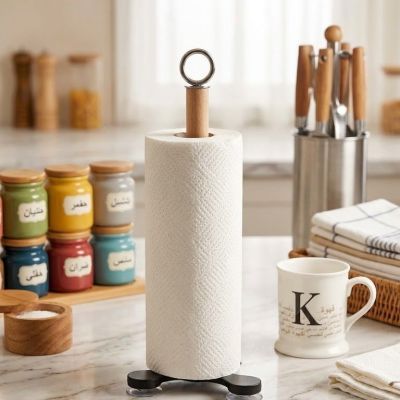 Wooden Paper Towel Holder 