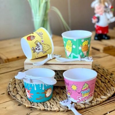 طقم كاسات بولات آيس كريم للأطفال من تيتيز.  Titiz Cupice Ice-Cream Bowl Set.    ,