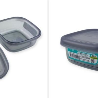 علبة طعام بلاستيكية صغيرة لحفظ وتخزين الأغذية (سعة 250 مل) Small Plastic Food Storage Container with Airtight Lid (250 ml)  