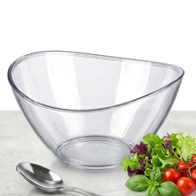 وعاء تقديم أكريليك شفاف صغير - مثالي للمقبلات  Small Clear Acrylic Serving Bowl - Perfect for Appetizers  
