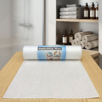 رول مفرش غير قابل للانزلاق (مفرش حماية) مقاس( 10 * 45).  & : Anti-Slip Mat / Shelf Liner Roll.