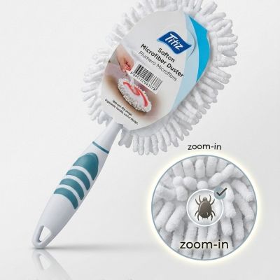 منفضة غبار مايكروفايبر بمقبض مريح "سوفتن" من تيتيزاسم): Titiz Softon Microfiber Duster with Ergonomic Handle