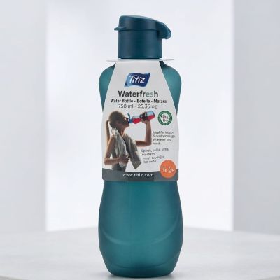 زجاجة مياه "واتر فريش" من تيتيز - 750 مل (أزرق داكن)  Titiz Waterfresh Water Bottle - 750 ml (Dark Blue)  ​