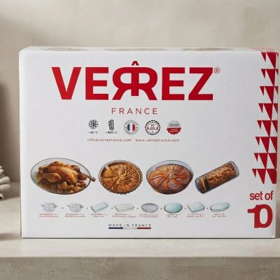 طقم 10 قطع فيبري فرنساوي اشكال 10-piece French fiber set, various shapes