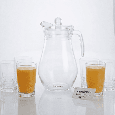 طقم عصير لومينارك كوادريل - 7 قطع ​ Luminarc Quadrille Juice Set - 7 Pieces