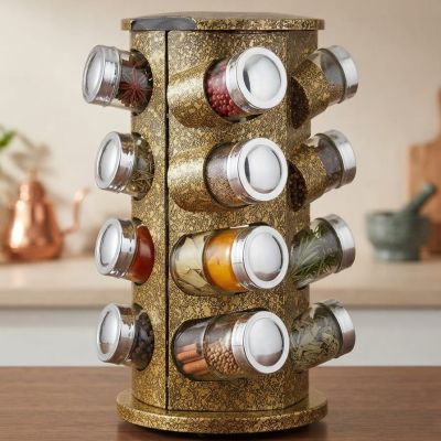 طقم توابل 16 قطعه استيل دريمDream 16-piece stainless steel spice set