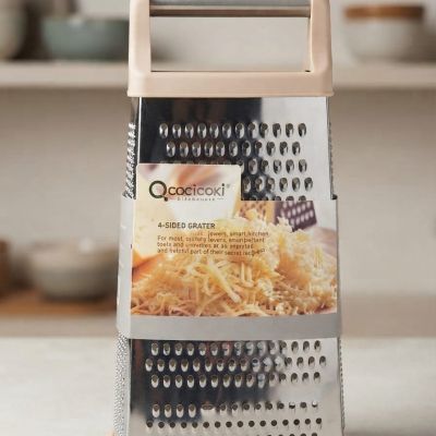 مبشره استانلس 4جوانب بومبيه يد استيل 16سمStainless steel grater, 4 sides, steel handle, 16 cm