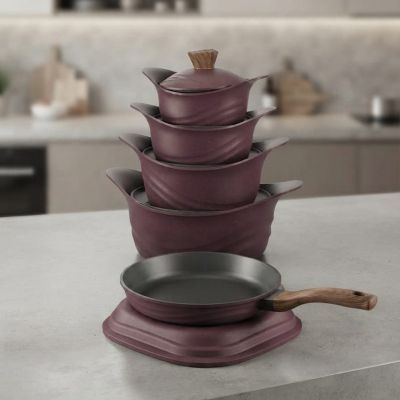 طقم حلل كوري 10 قطع حله 32سمKorean cookware set, 10 pieces, 32cm pot