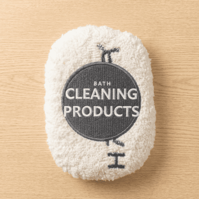 إسفنجة / ليفة تنظيف الحمام المخملية.  & شركه HAODA: Bath Cleaning Sponge / Loofah.