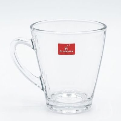 طقم مجات زجاجية مخروطية بلينكماكس (6 قطع)  Blinkmax Conical Glass Mug Set (6 Pieces)