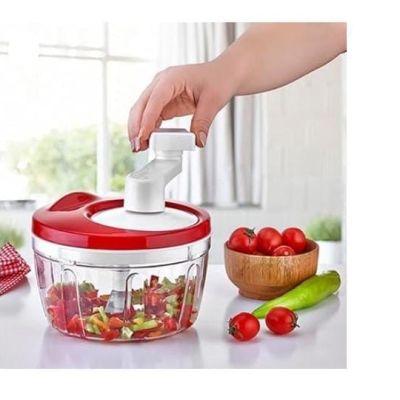  قطاعة (مفرمة) خضروات يدوية بمقبض تدوي Manual Hand-Crank Vegetable Chopper.📝 