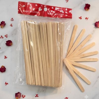 عصي خشبية رفيعه  (أعواد قهوه )  & : Flat Wooden Sticks (coffee Sticks) 