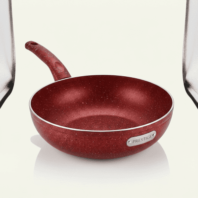 قلاية ووك جرانيت عميقة (بريستيج كلاسيك) - أحمرPrestige Classique Granite Deep Wok Pan - Red