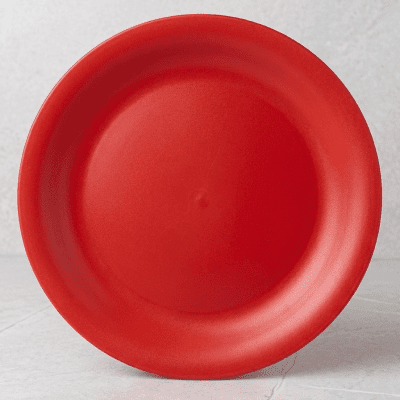 طبق عشاء مسطح دائري (ام ديزاين لايف ستايل) - 26 سم - أحمرM-Design Lifestyle Round Dinner Plate - 26cm - Red📝 