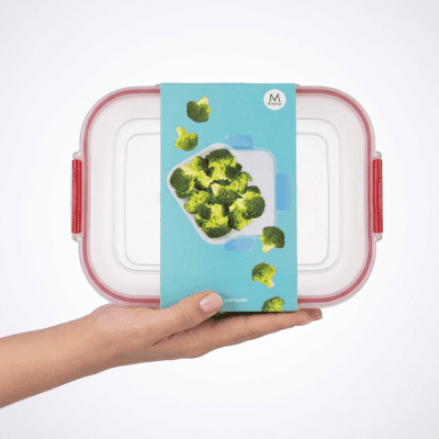 علبة حفظ طعام فريسكو محكمة الغلق من إم ديزاين &ndash; 2.1 لتربالإنجليزية: M-Design Fresco&trade; Airtight Food Container &ndash; 2.1L