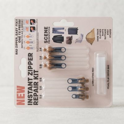 مجموعة أدوات إصلاح السحاب الفورية (طقم تصليح السوستة).  &  Instant Zipper Repair Kit (Universal Zipper Replacement Set).