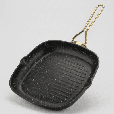 مقلاة شواء (جريل) جرانيت مزدوجة بوجهينDouble-Sided Granite Grill Pan