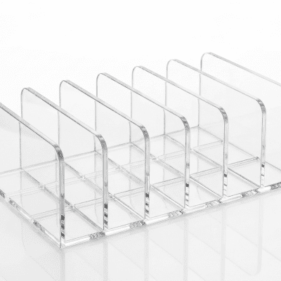 منظم وحامل أكريليك شفاف متعدد الأقسامClear Acrylic Multi-Slot Organizer Stand