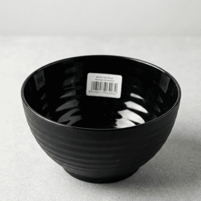 وعاء (بولة) تقديم سيراميك أسود فاخرPremium Black Ceramic Serving Bowl
