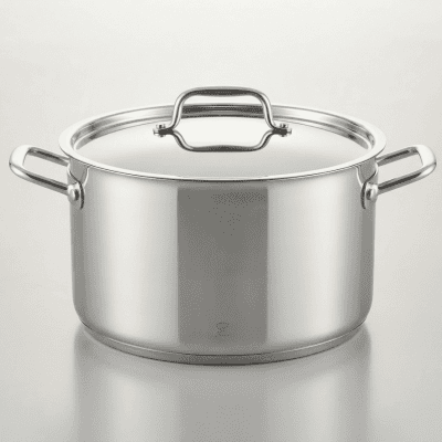 قِدر طهي ستانلس ستيل احترافي - مقاس 28 سم (مع غطاء)  Professional Stainless Steel Stock Pot - 28 cm (with Lid)