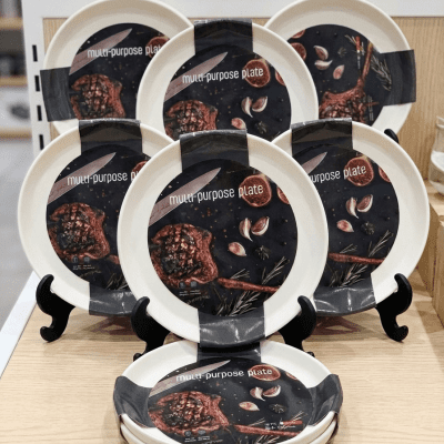 طقم أطباق ميلامين متعدد الاستخدامات - 6 قطعMulti-Purpose Melamine Plate Set - 6 Pcs