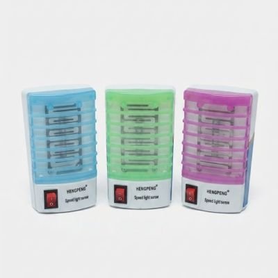 صاعق ناموس وحشرات إلكتروني صغير بمفتاح تشغيل (ماركة HENGPENG).  &  Mini Electronic Mosquito & Insect Zapper with Power Switch (HENGPENG Brand).