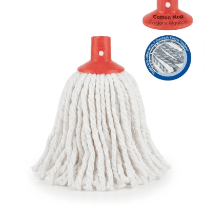 رأس ممسحة قطنية للتنظيف من "تيتيز" : "Titiz" Cotton Mop Head for Cleaning