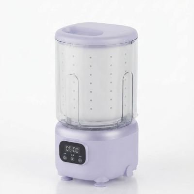 غسالة ملابس صغيرة محمولة سعة 2 لتر مزودة بسلة تجفيف بالمركّز.: 2L Portable Mini Washing Machine with Spin Dryer Function.