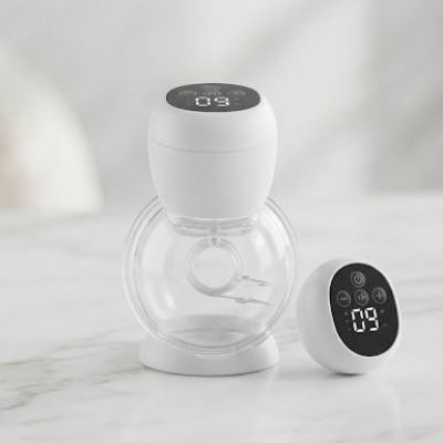 مضخة ثدي كهربائية لاسلكية قابلة للارتداء بشاشة رقمية ذكية.&: Wearable Electric Breast Pump with Smart Digital Display.