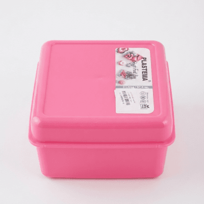 علبة حفظ طعام "بلاستيما" (Smart Food Box) - سعة 2 لتر - وردي.  PLASTEMA Smart Food Box - 2 Litre - Pink.