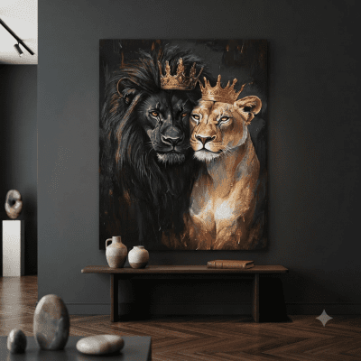 لوحه جداريه ثنائية العظمة"متاح مقاس ( 80* 150)   | "Dual Greatness  