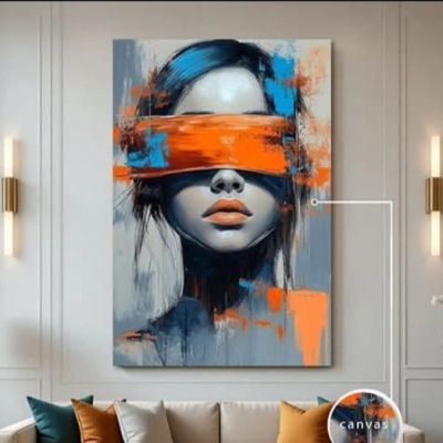 "شجرة الأحلام والبيوت الملونة" قطعتين - مقاسات 60&times;120 / 80&times;120 سم: 2-Piece Magical Tree & Fairytale Houses Wall Art - Sizes 60x120 / 80x120 cm📝 