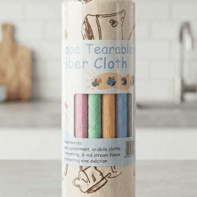 رول مناديل تنظيف قماشية قابلة للقطع  & : Tearable Fiber Cleaning Cloth Roll