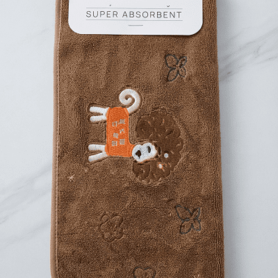 : فوطة تنظيف فائقة الامتصاص بتطريز كرتوني (مقاس 35&times;75 سم)  بالإنجليزية: Super Absorbent Cleaning Towel with Cartoon Embroidery (35x75 cm)