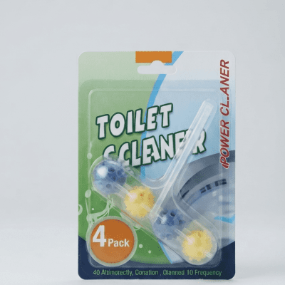 كرات تنظيف وتعقيم المرحاض (عبوة 4 قطع)  & : Toilet Cleaning & Deodorizing Balls (4-Pack)