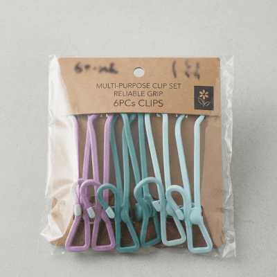 مجموعة مشابك تعليق وتنظيم ملونة (معدنية مغطاة)  & : Multi-Purpose Hanging & Organizing Clips Set (Colorful)