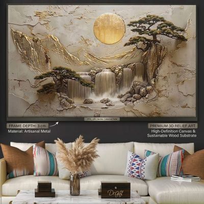 خريفٌ يتألق بالذهب. متاح مقاس ( 80* 150)  Autumn glittering with gold.
