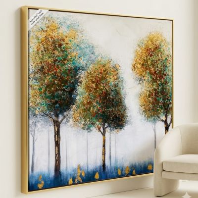 تحفة أشجار ذهبية فنية (80&times;150) ​Golden Trees Art Masterpiece (80&times;150)