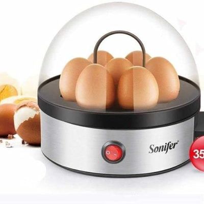 SONIFER SF-1501 غلاية البيض 350 واط، غلاية البيض، صيادية البيض، 7 طباخة بيض، غلاية بيض كهربائية، جهاز تبخير البيض، غلاية بيض منزلية.