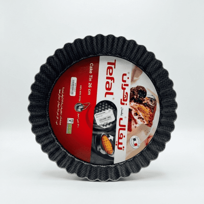 قالب كيك وتارت زجاجي غير لاصق من تيفال زهران (مقاس 26 سم)Tefal Zahran Non-Stick Fluted Cake & Tart Pan (26 cm)